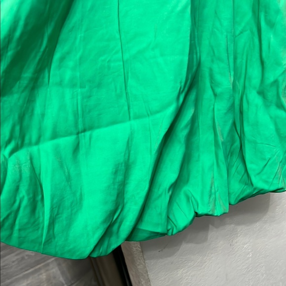 Green Puff Sleeve Mini Sundress - Picture 2 of 5